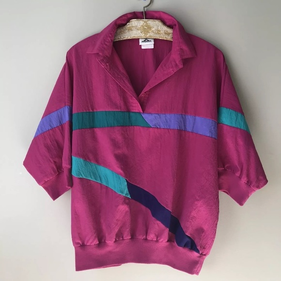 Cortiva Jackets & Blazers - Vintage 80s 90s Windbreaker Women's Size L Pink